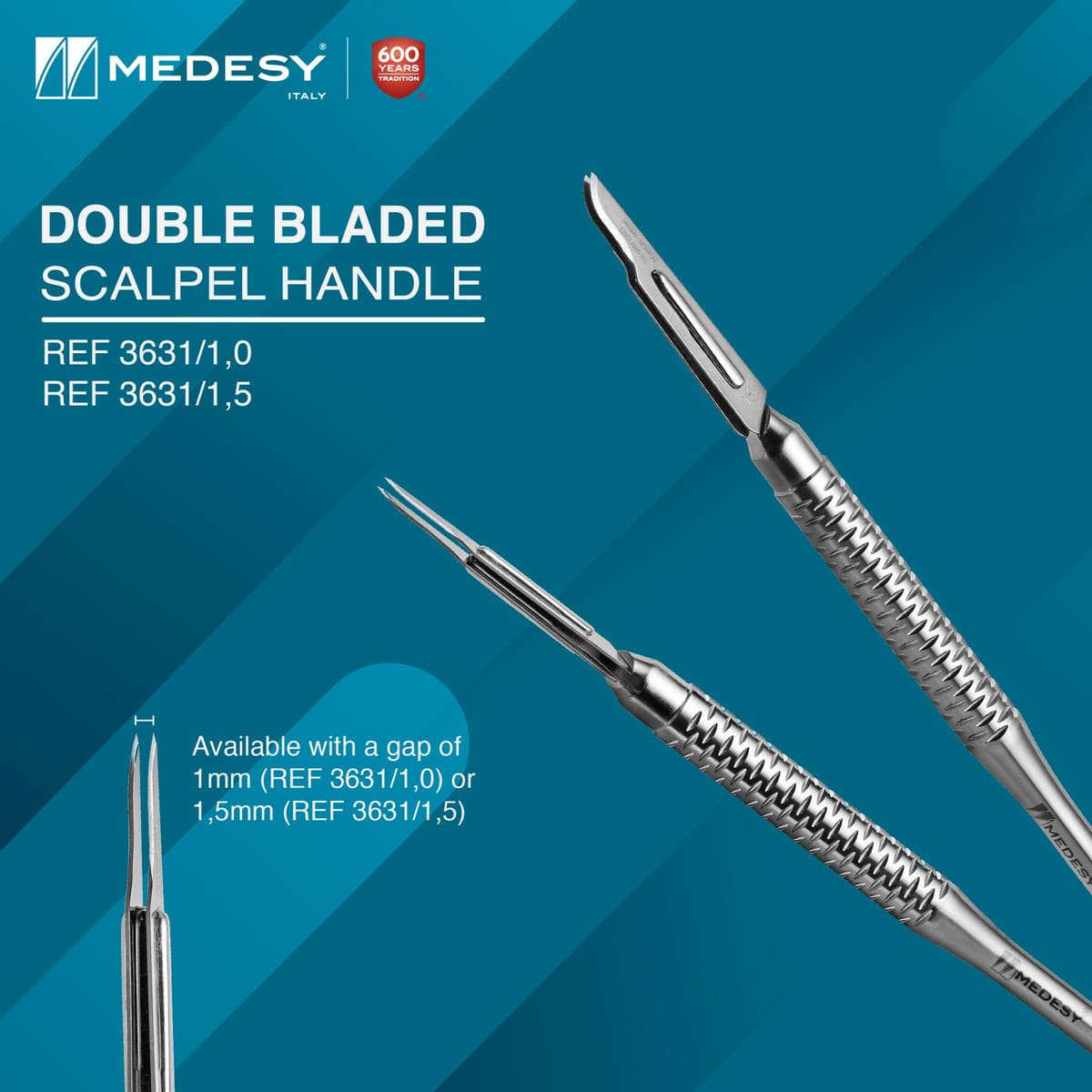 Double Blade Scalpel Handles – Medesy SRL, Skalpelle und Zubehör