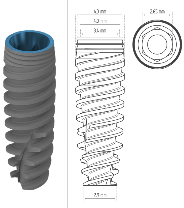 Fix Konisch WD 4.3 – Medigma Biomedical GmbH, Implantate