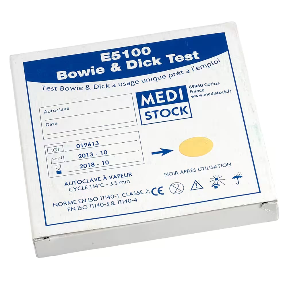 Test Bowie & Dick – MEDISTOCK, Sterilisationszubehör