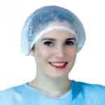 Non-woven bouffant cap