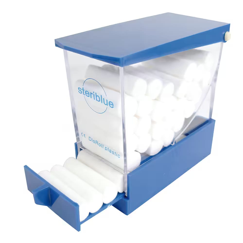 COTTON ROLL DISPENSER PLASIC – MEDISTOCK, Cotton Rolls