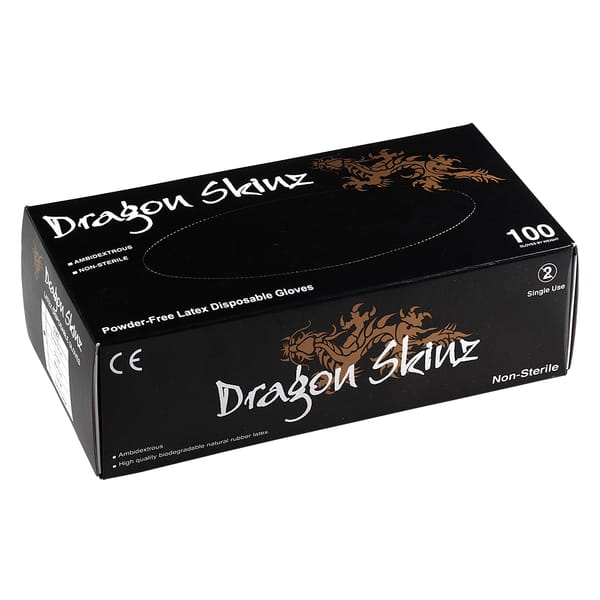 Schwarzer Latex-Handschuh DRAGON