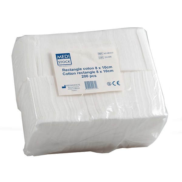 Coton rectangulaire, carré et en boule