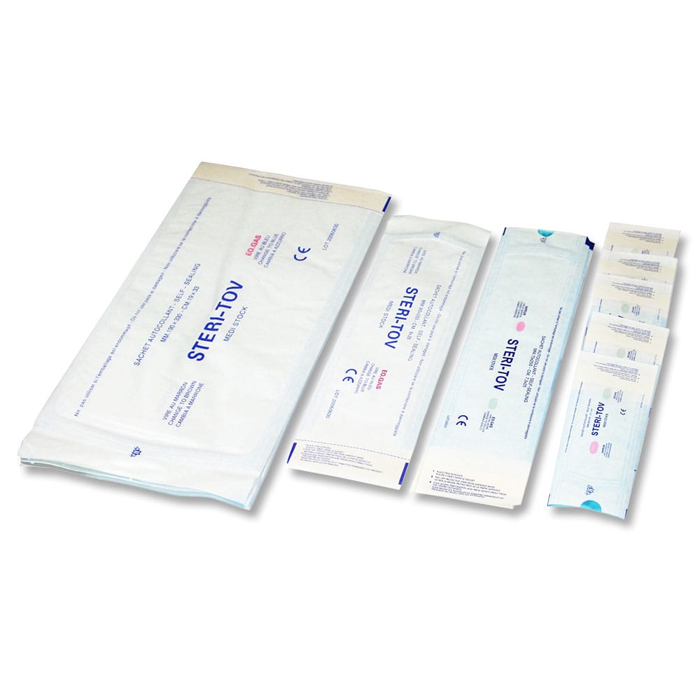 Selbstsiegelnder Sterilisationsbeutel steri-tov – MEDISTOCK, Sterilisationsschläuche und -beutel