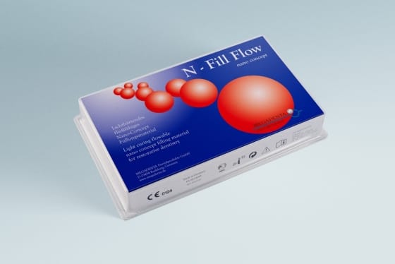 N-Fill Flow - neuartiges, fließfähiges Füllungsmaterial – MEGADENTA Dentalprodukte, Composites