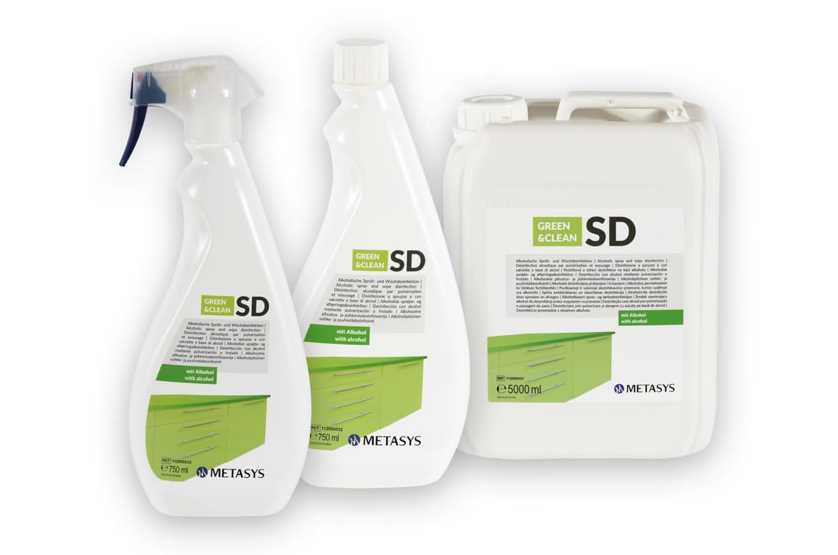 GREEN&CLEAN SD – METASYS Medizintechnik, Surface Disinfection