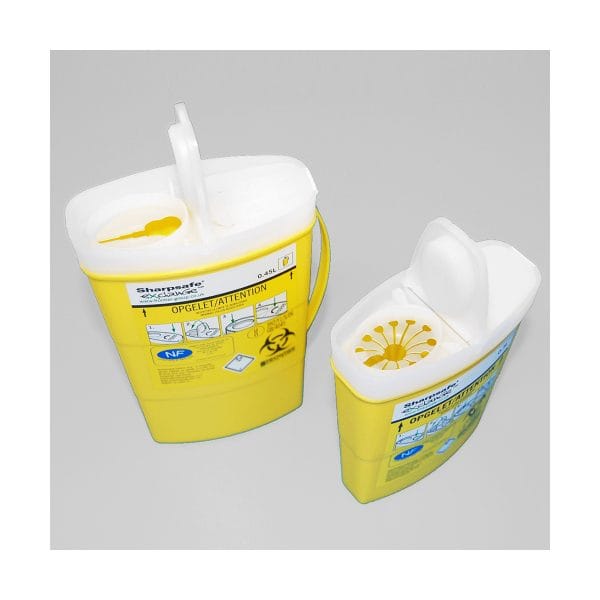 Abwurfbehälter SHARPSAFE 0,45 l – MPE Medical GmbH, Abfallbehälter