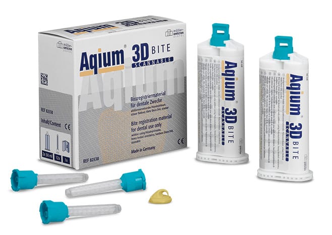 Aqium® 3D BITE scannable bite registration material 82538 – Müller-Omicron, Bissregistrierung