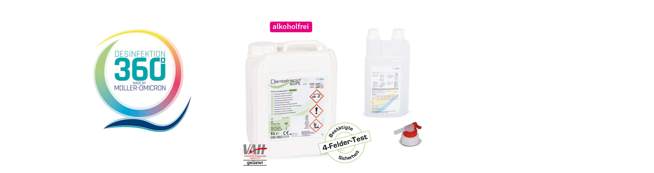 Dentalrapid® soft SD pur – Müller-Omicron, Surface Disinfectants & Cleaners