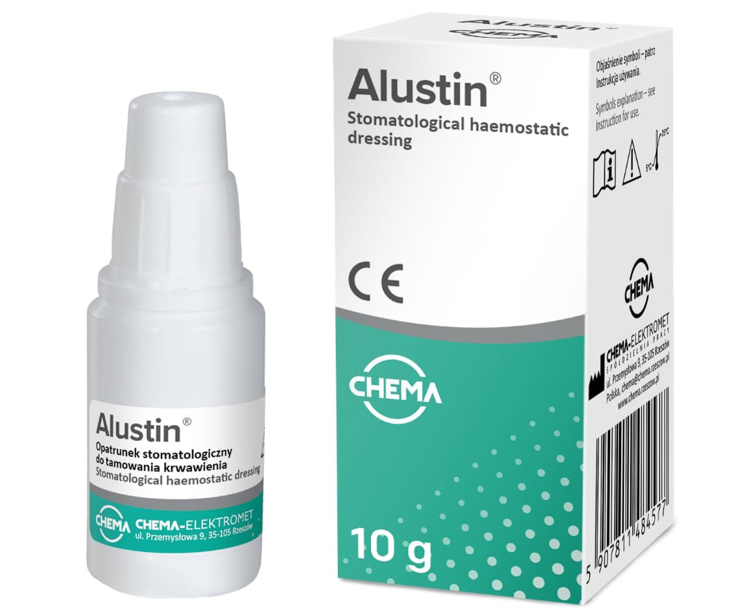 ALUSTIN® – CHEMA-Elektromet Co-op, Blutstillung