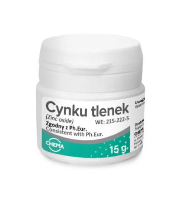CYNKU TLENEK 15 g – CHEMA-Elektromet Co-op, Lab Chemicals & Solutions