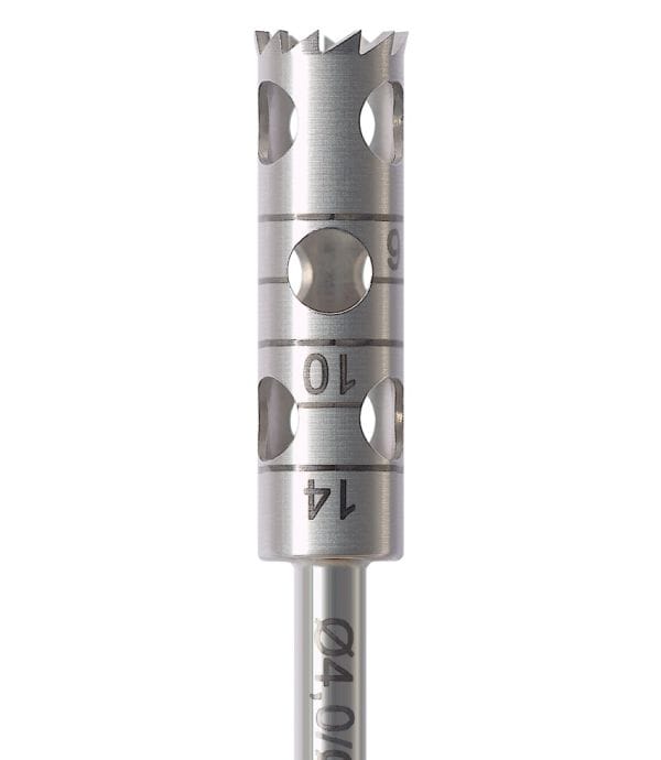 Trepanbohrer lang aus rostfreiem Stahl RF229L-040-RAL – NTI-Kahla, Knochenfräser - Bohrer Stahl