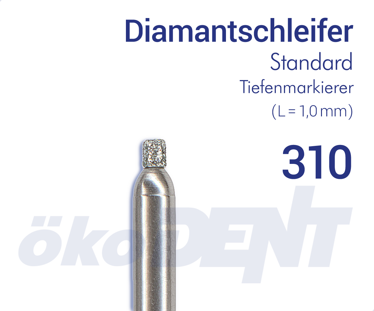 Standard-Diamant 310 - Tiefenmarkierer 1,0mm – ökoDENT, Diamanten