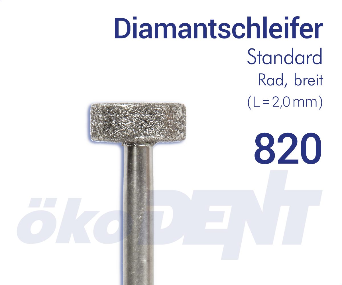 Standard-Diamant 820 - Rad, breit – ökoDENT, Diamonds