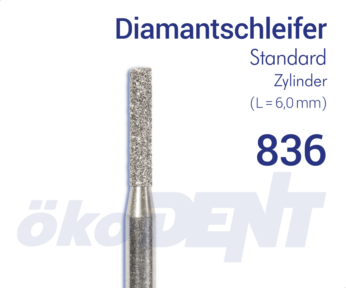 Standard-Diamant 836 - Zylinder – ökoDENT, Diamonds