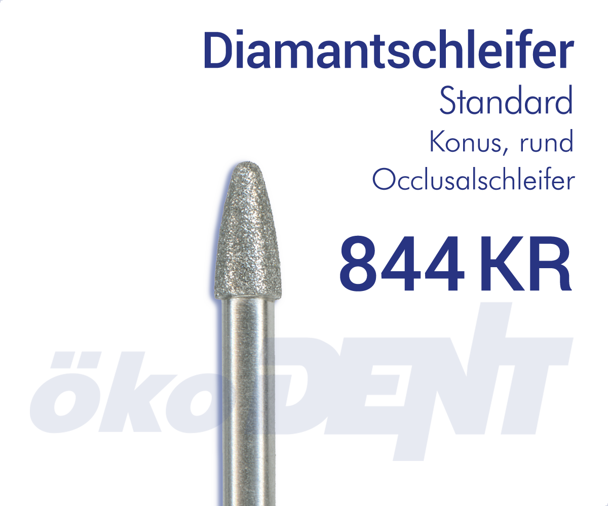 Standard-Diamant 844KR - Konus, rund, Occlusalschleifer – ökoDENT, Diamanten