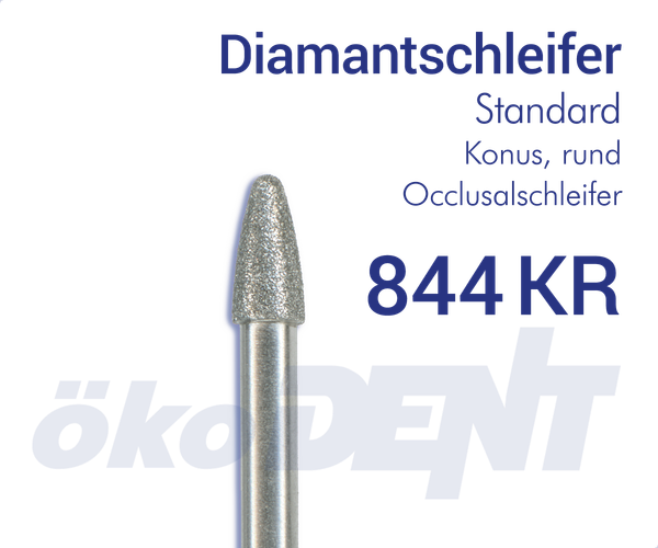 Standard-Diamant 844KR - Konus, rund, Occlusalschleifer