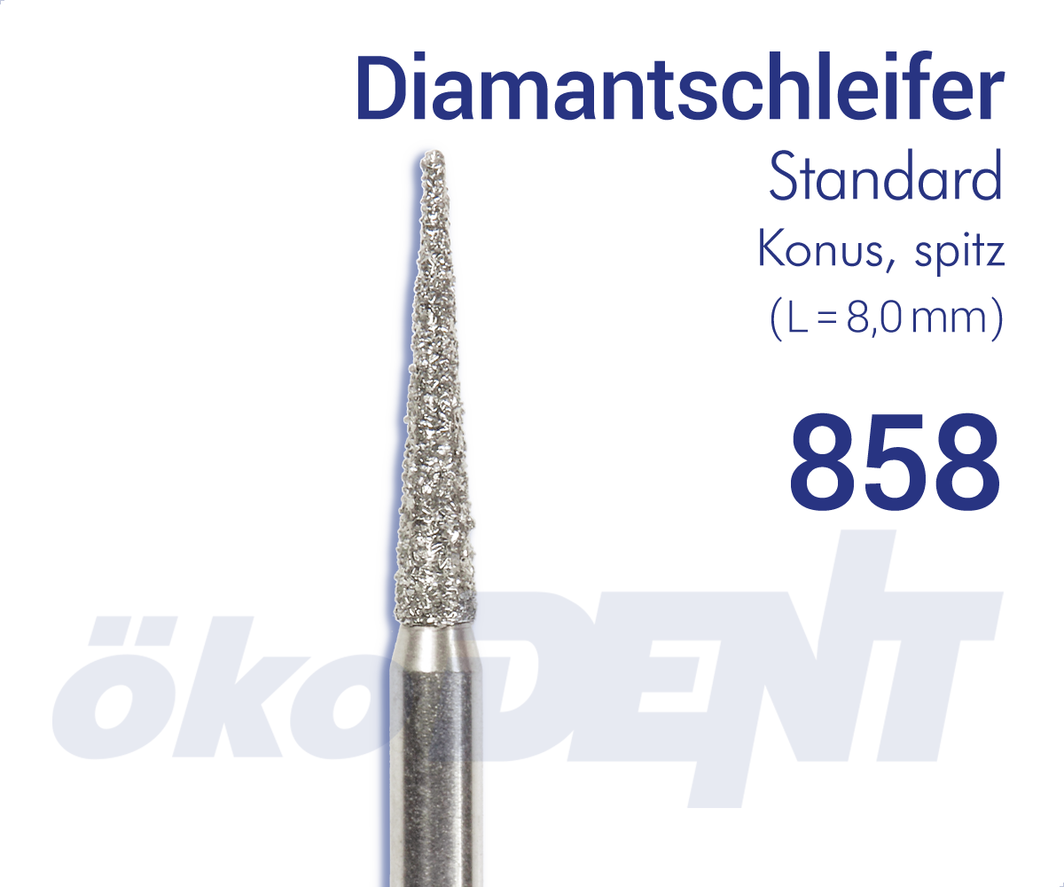 Diamantschleifer Spitzkonus – ökoDENT, Diamanten