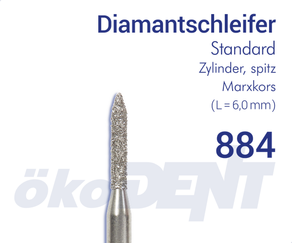 Standard-Diamant 884 - Zylinder, spitz - Marxkors