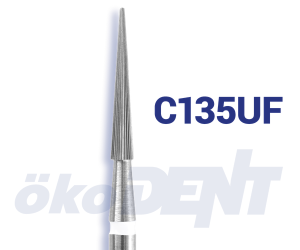 Hartmetall-Finierer C135 UF Konus, 9 mm 30 Schneiden Sicherheitsspitze