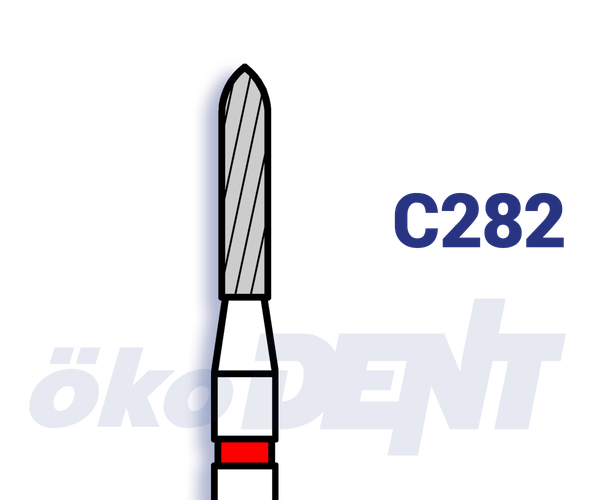 Hartmetall-Finierer C282 Torpedo, 6 mm, 10 Schneiden