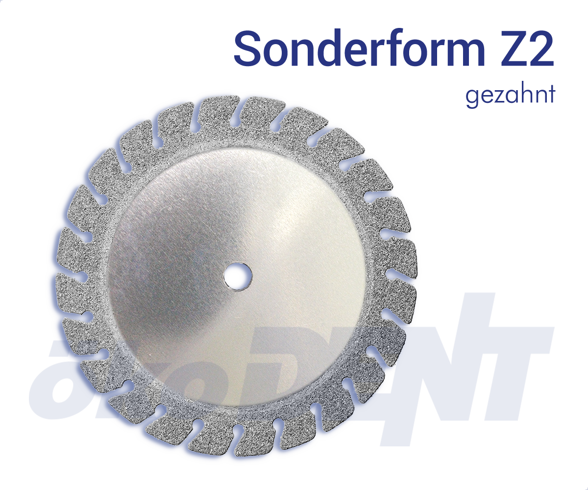 Sonderform Z2 - gezahnt – ökoDENT, Diamond and Separating Discs