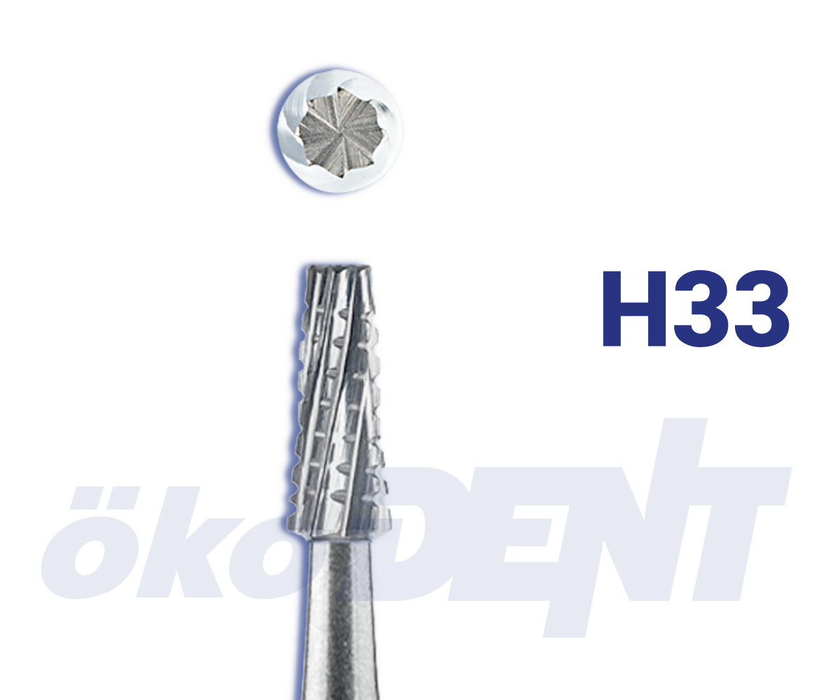 Hartmetall-Bohrer H33 – ökoDENT, Lab Rotary Instruments