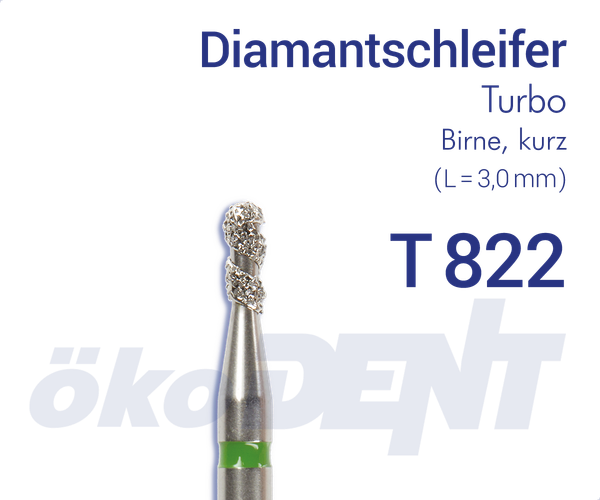 Turbo-Diamant T822 - Birne, kurz