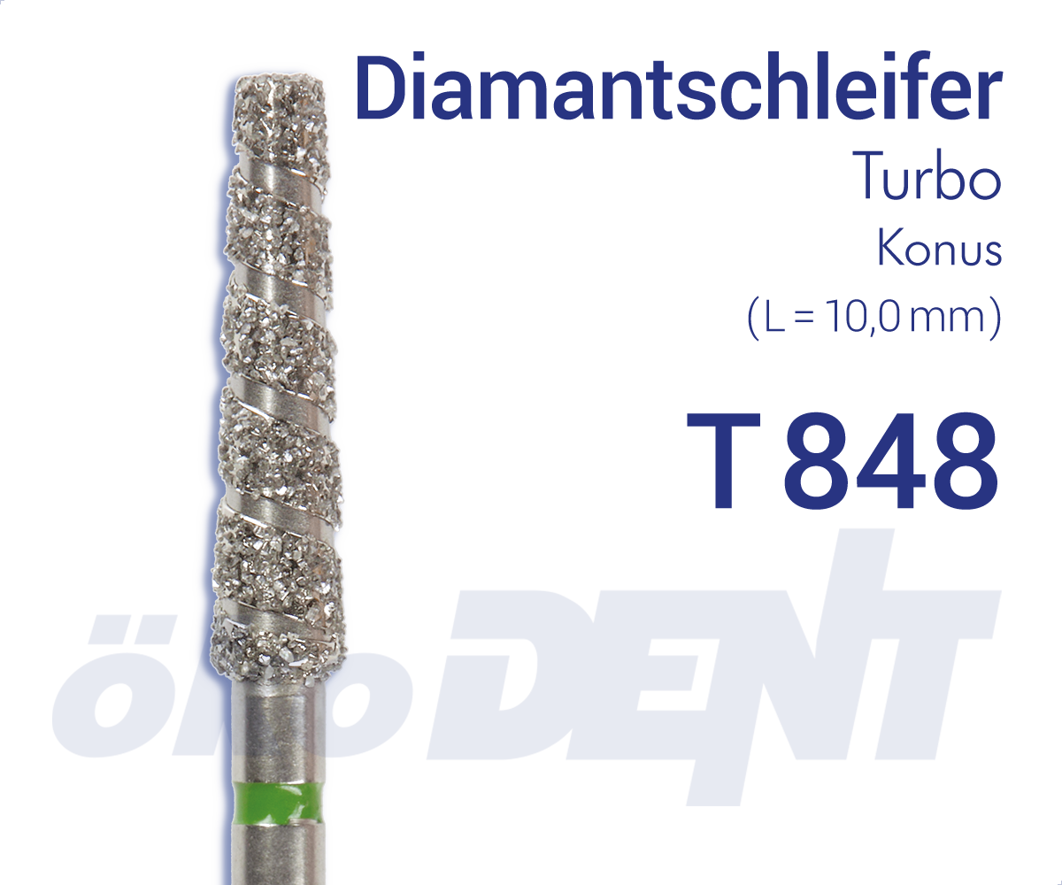 Turbo-Diamant T848 - Konus – ökoDENT, Diamond Burs