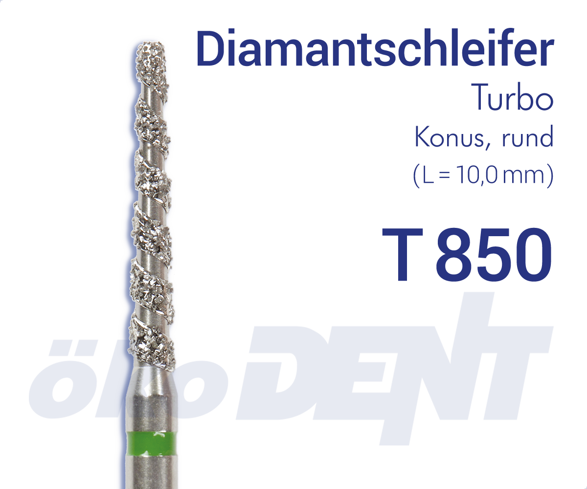 Turbo-Diamant T850 - Konus, rund – ökoDENT, Diamanten