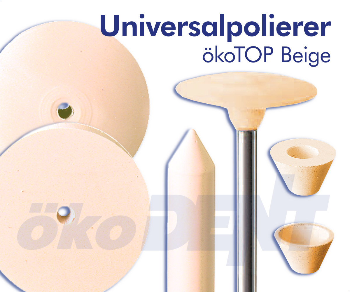 ökoTOP-BEIGE – Universalpolierer – ökoDENT, Rotierende Instrumente Labor