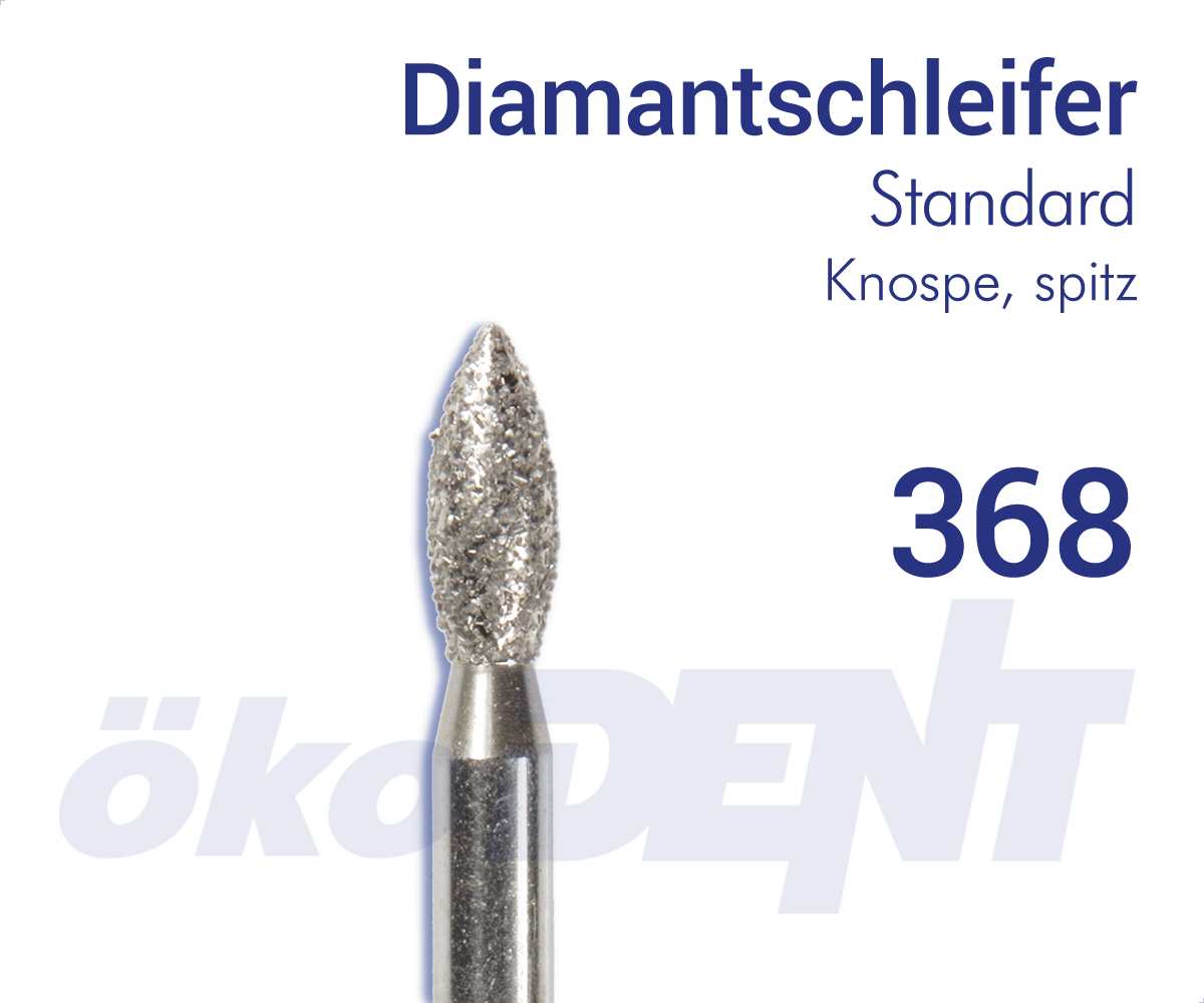 Standard-Diamant 368 - Knospe, spitz – ökoDENT, Laboratory Rotary Instruments
