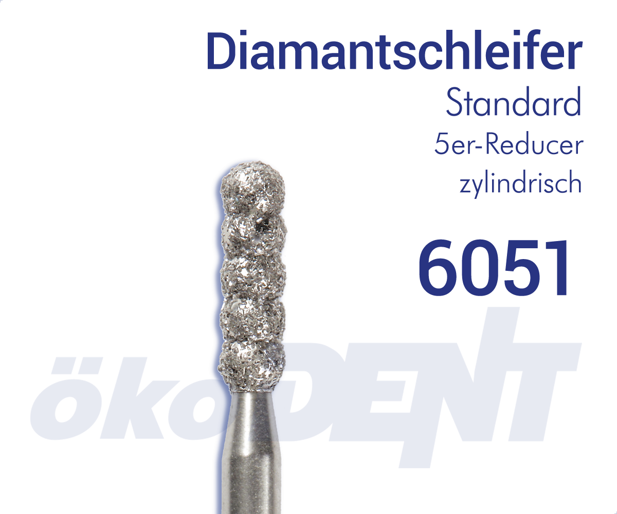 Standard-Diamant 6051 - Reducer, zylindrisch, 5-er – ökoDENT, Laboratory Rotary Instruments