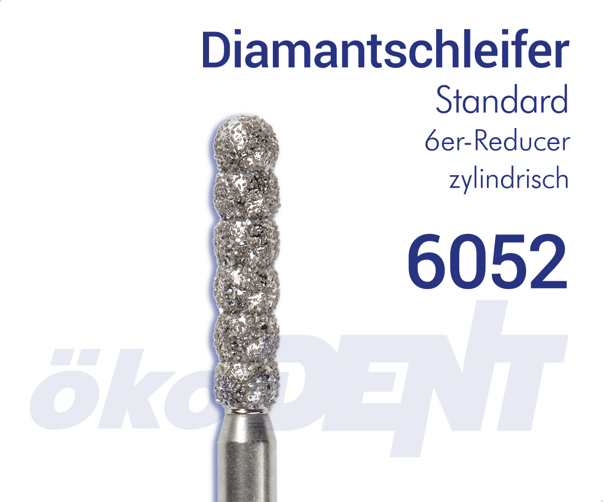 Standard-Diamant 6052 - Reducer, zylindrisch, 6-er