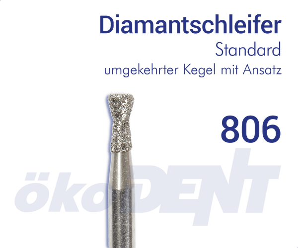 Standard-Diamant 806 - umgekehrter Kegel, mit Ansatz