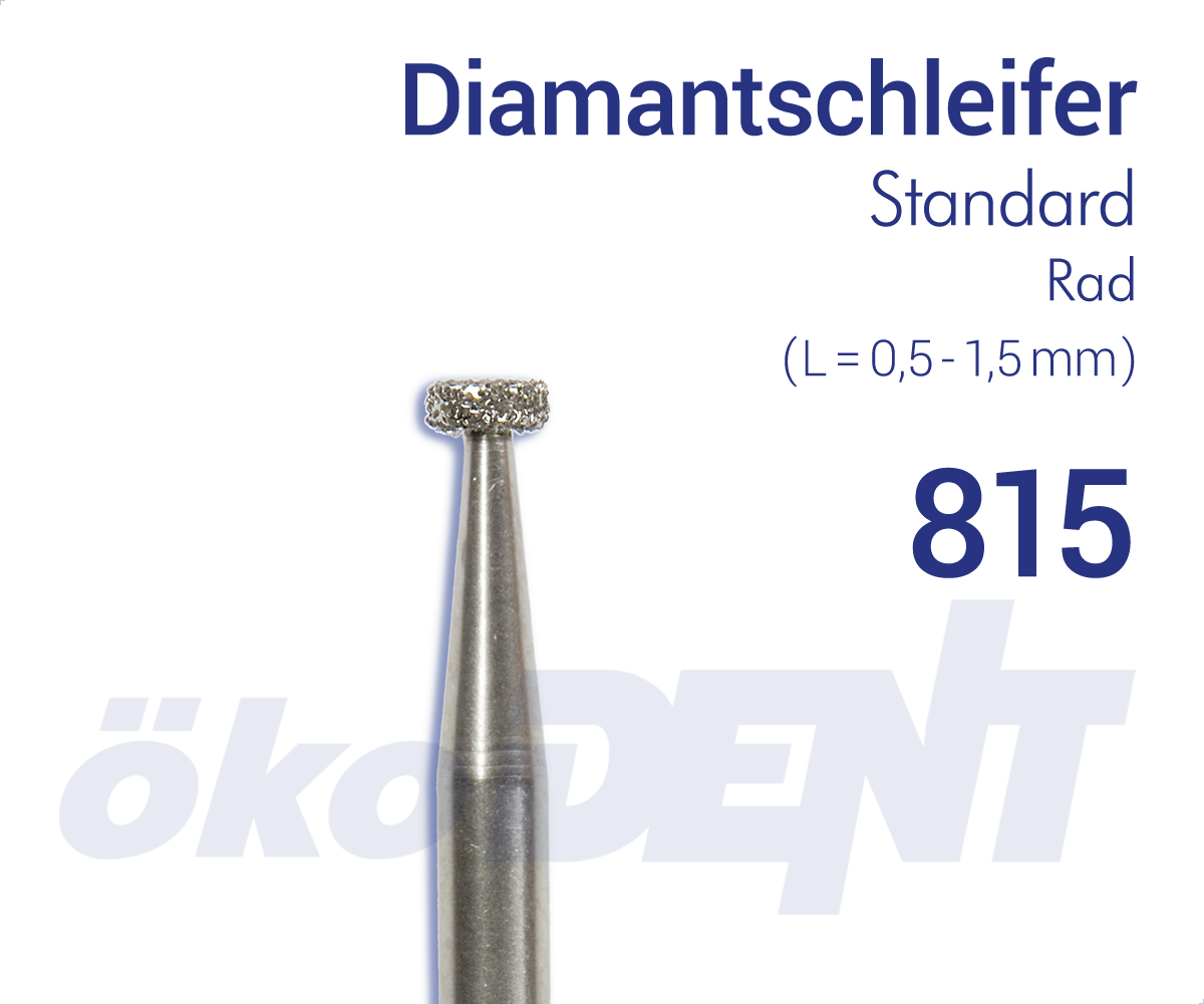 Fraise diamantée Pointe / Diamond Bur Pointed 815-818 – ökoDENT, Laboratory Rotary Instruments