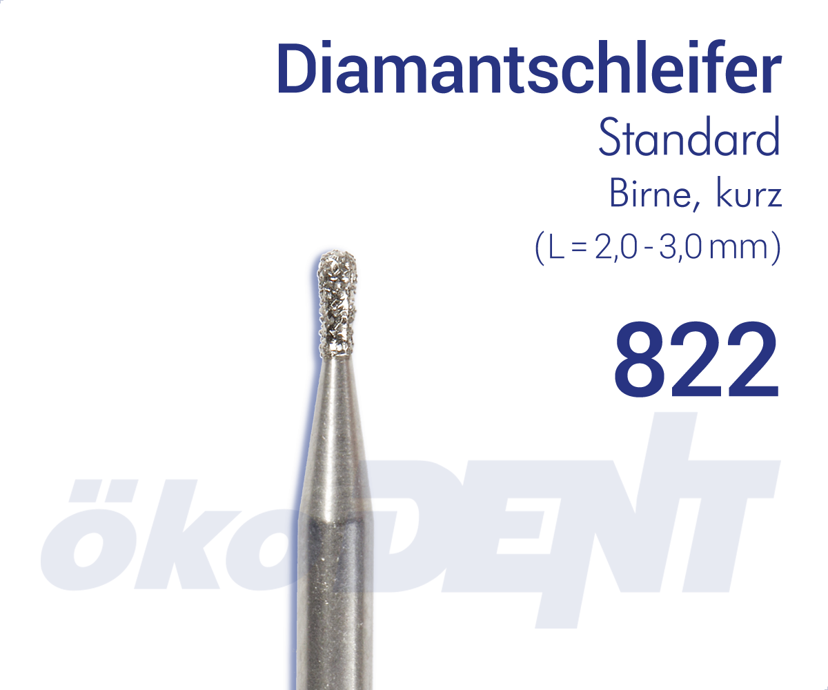 Standard-Diamant 822 - Birne, kurz