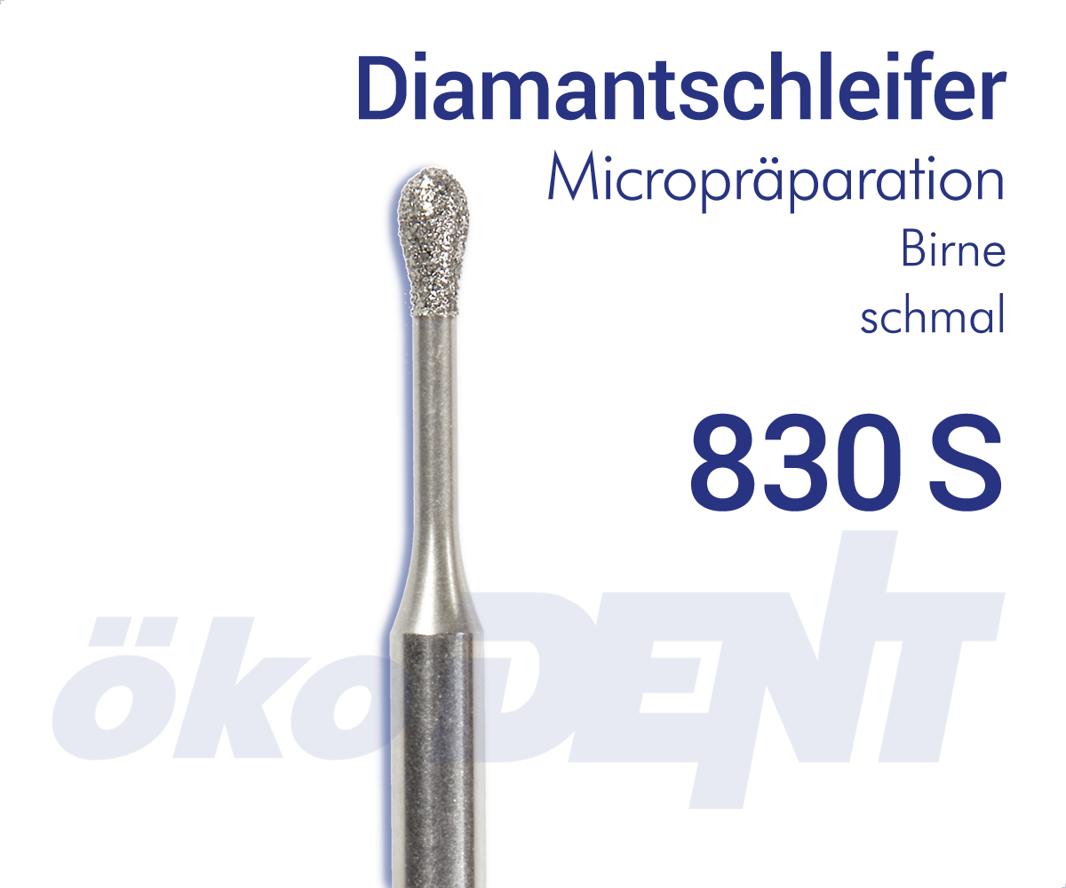 Diamond Instrument 830S - Micropreparation – ökoDENT, Diamond Burs