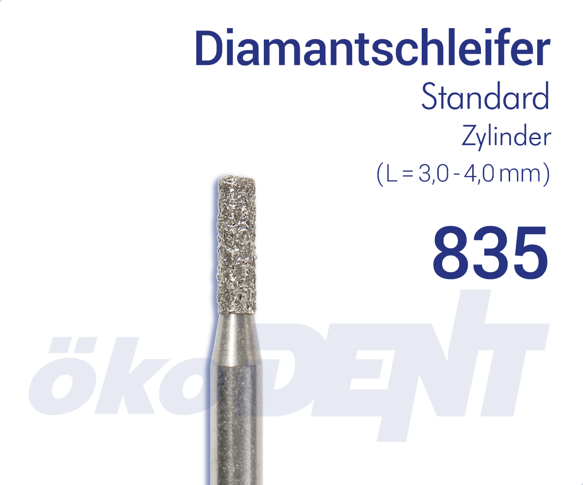 Standard-Diamant 835 - Zylinder – ökoDENT, Diamonds