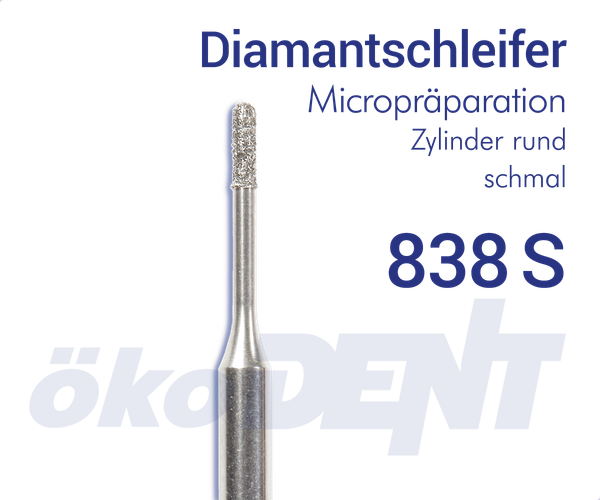 Micro-Diamant 838S - Zylinder rund, schmal