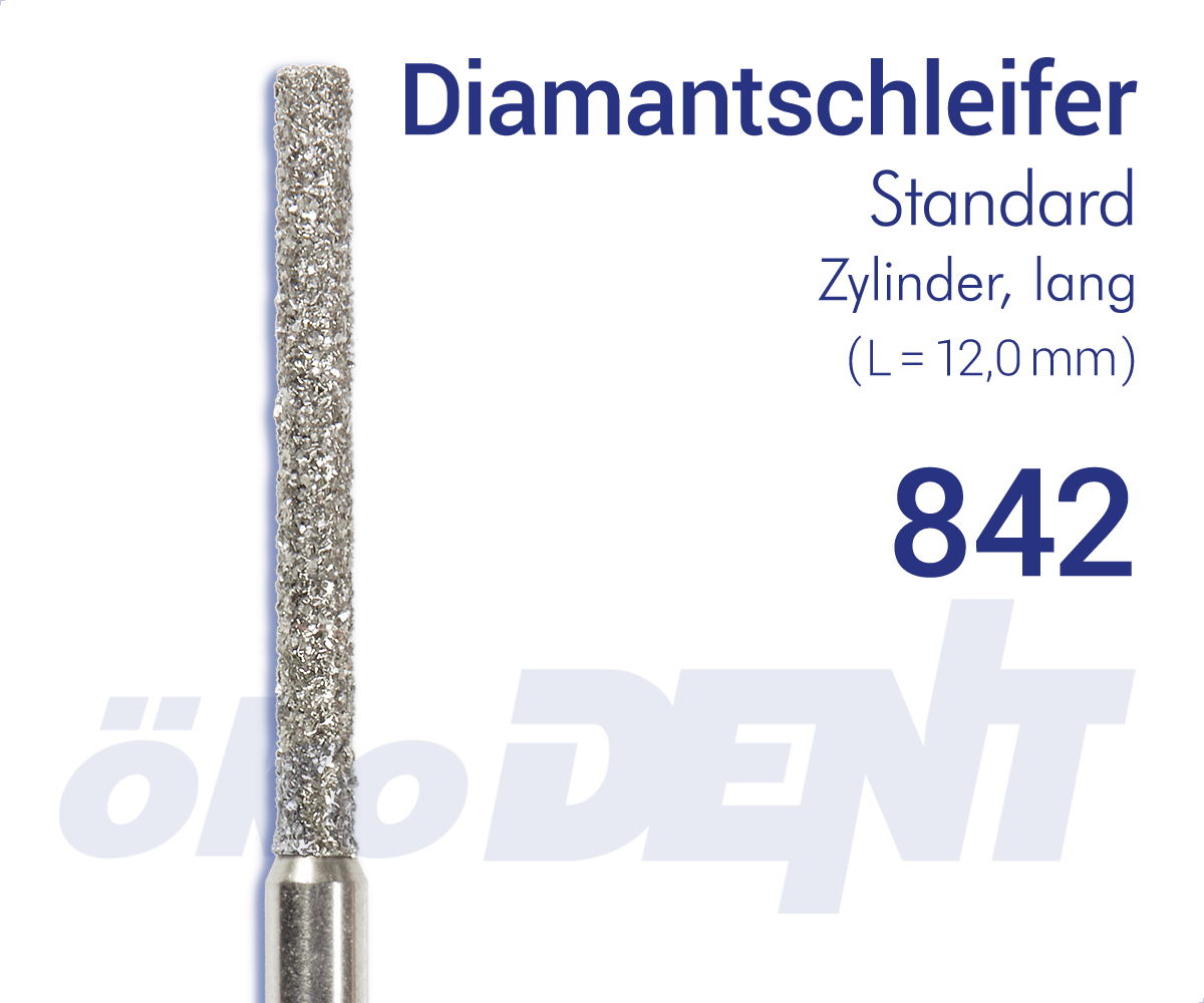 Standard-Diamant 842 - Zylinder, lang