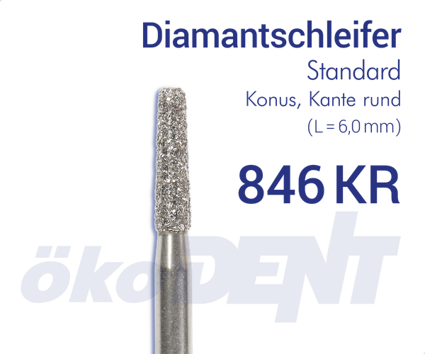 Standard-Diamant 846KR - Konus, Kante rund