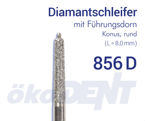 Führungsdorn-Diamant 856D - Konus, rund – ökoDENT, Diamond Burs
