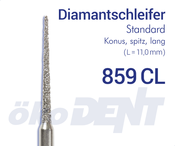 Standard-Diamant 859CL - Konus, spitz, lang