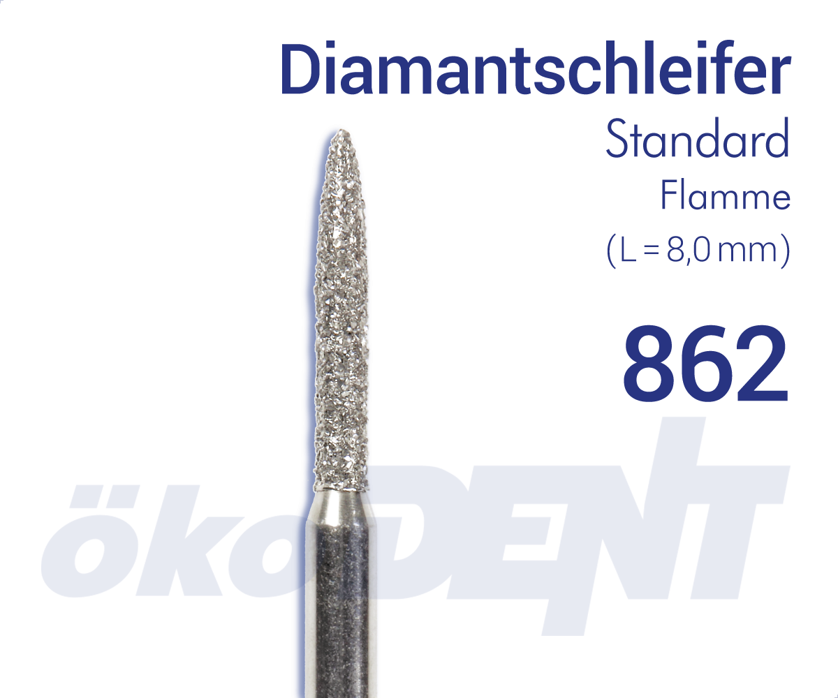 Diamantschleifer Flamme / Diamond Bur Flame – ökoDENT, Diamond Burs