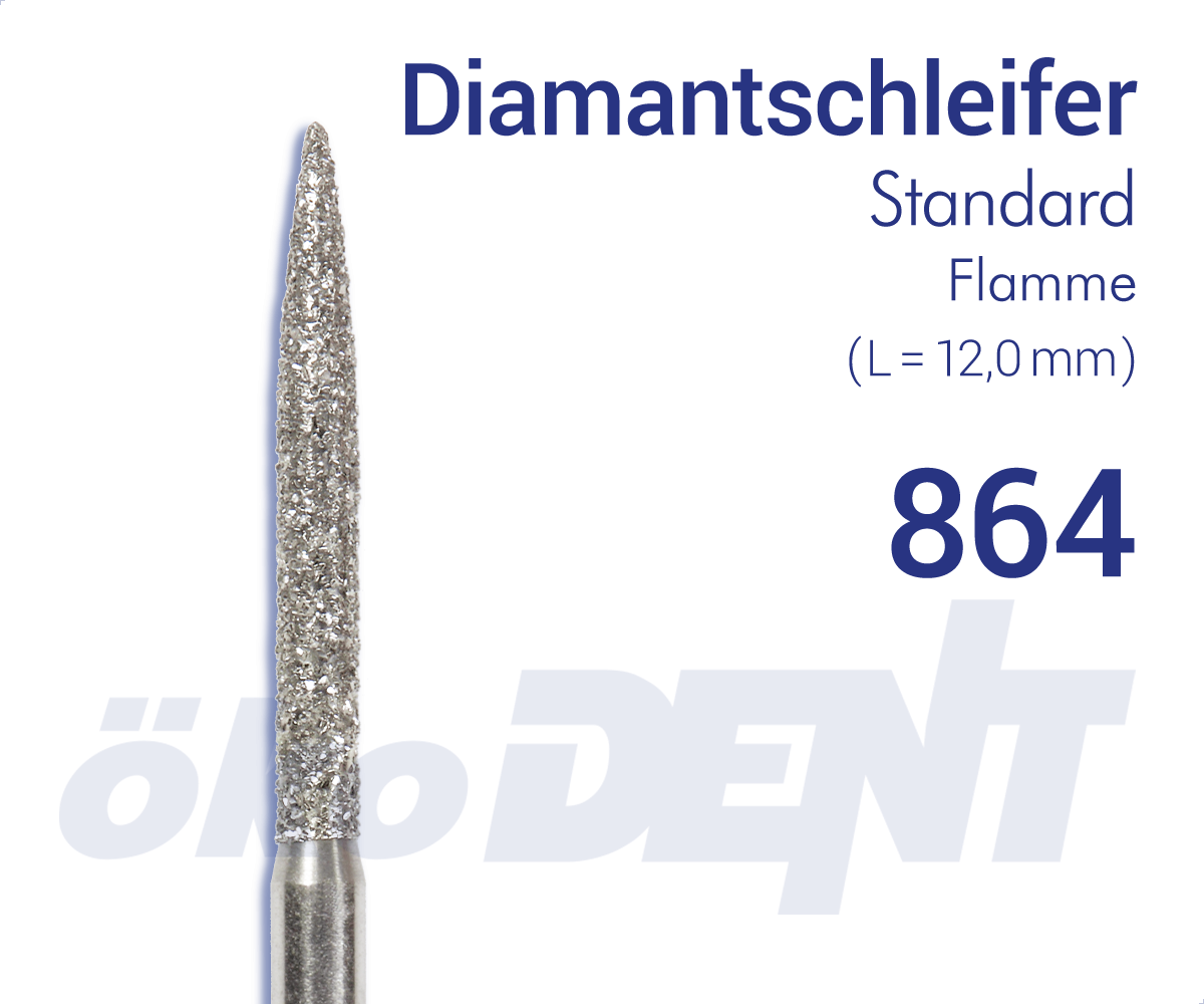 Standard-Diamant 864 - Flamme – ökoDENT, Rotierende Instrumente Labor