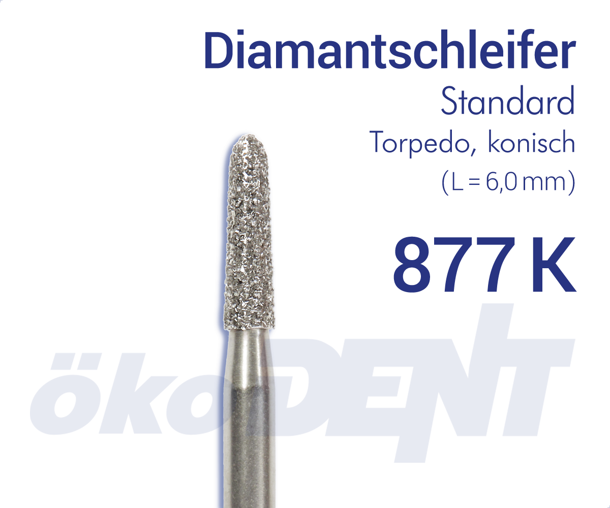 Standard-Diamant 877K - Torpedo, konisch – ökoDENT, Diamanten