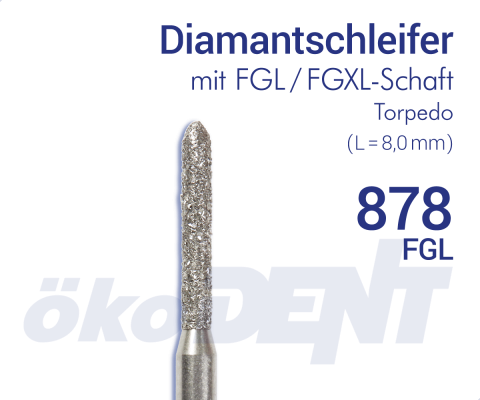 FGL-Diamant 878 - Torpedo – ökoDENT, Diamond Burs
