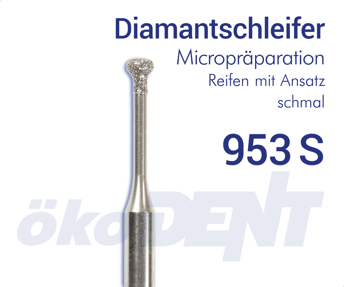 Micro-Diamant 953S - Reifen mit Ansatz, schmal – ökoDENT, Diamanten