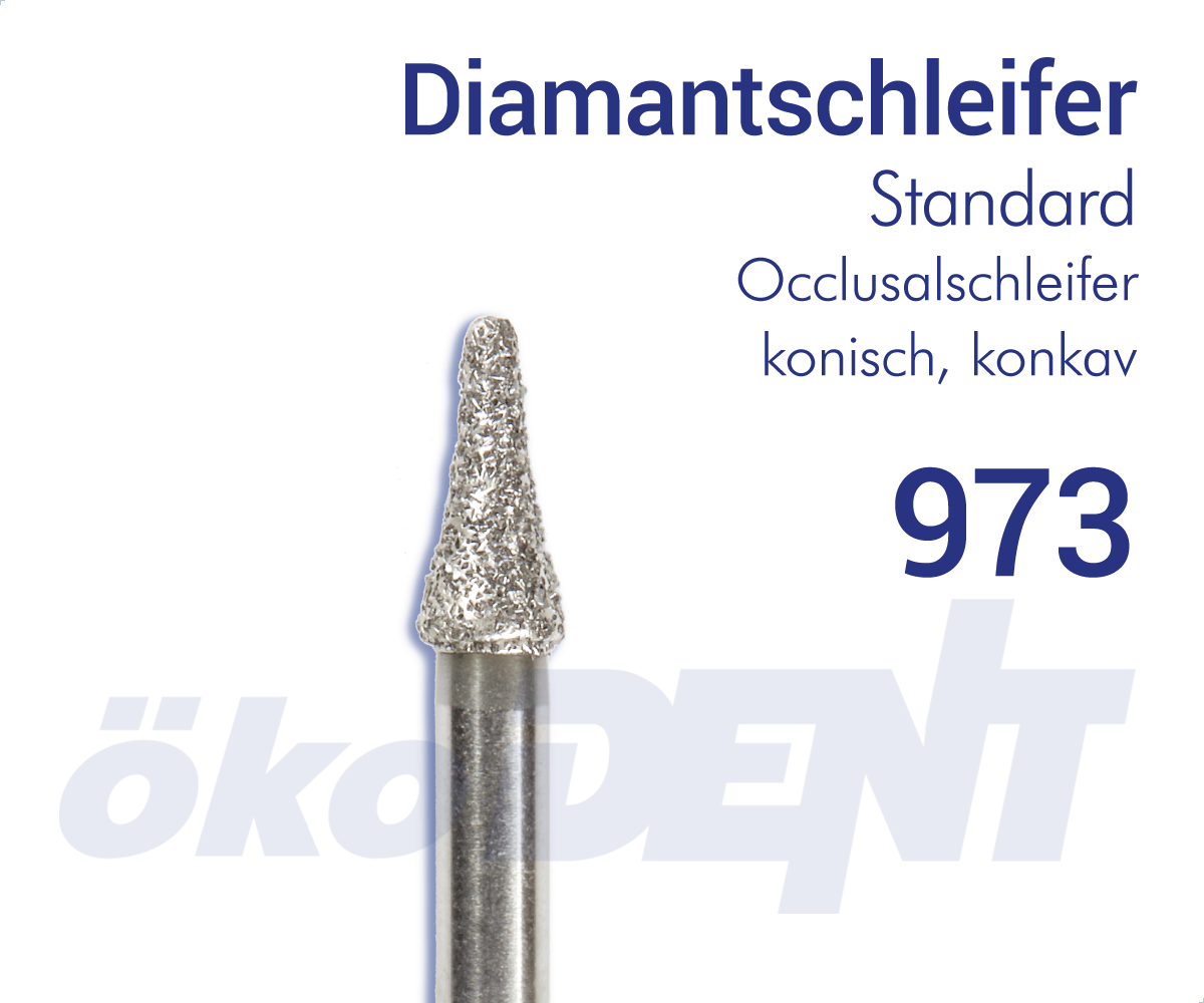 Diamond Instrument 973 - Cusp and Fissure Grinding – ökoDENT, Diamond Burs